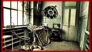 Заброшенная огромная психбольница в Припяти.