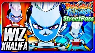 Dragon Ball Fusions 3DS English: Wiz Khalifa (Whis & Caulifla Streetpass Fusion) Fusion Gameplay
