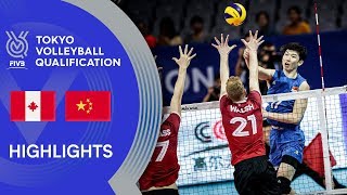 CHINA vs. CANADA - Highlights Men | Volleyball Olympic Qualification 2019