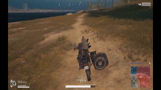 Летающий мотоцикл!! неудачное падение !!!  pubg battlegrounds playerunknownsbattlegrounds