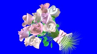Букет Невесты. Свадебные Футажи. Летящий Букет Невесты на Хромакее. Футажи на Хромакее