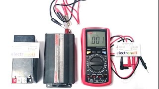 Как проверить выходное напряжение и частоту тока инвертора с помощью мультиметра