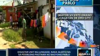 Saksi: Cagayan de Oro, nakaalerto na sa pagtama ng bagyong Pablo