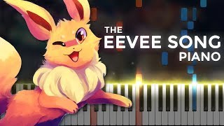 The Eevee Song (Random Encounters) | LyricWulf Piano Tutorial on Synthesia