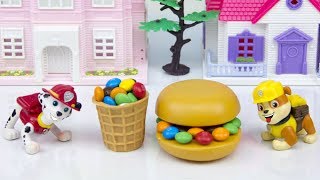 Щенячий патруль и бургер с Шоколадными конфетами. Игрушки Paw patrol