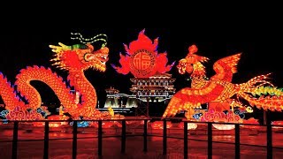 China's Xi'an City Wall Lantern Festival - 西安城墙元宵节 - New Year 2019