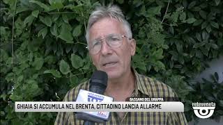 TG BASSANO (09/08/2019) - GHIAIA SI ACCUMULA NEL BRENTA, CITTADINO LANCIA ALLARME