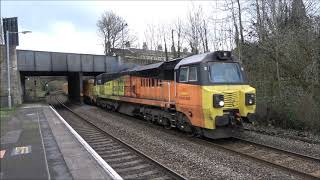 Freight tains at Bathampton & Trowbridge 3rd February 2020