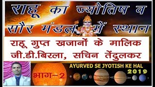 RAHU KA JYOTISH, SAUR MANDAL ME STHAN| राहू गुप्त खज़ानों का मालिक,जी डी बिरला,सचिन तेंदुलकर|PART-2|