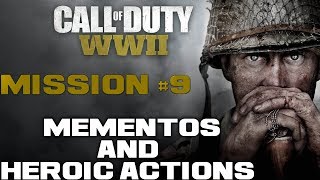 ALL MEMENTOS & HEROIC ACTIONS | Mission #9 Battle Of The Bulge | COD WW2 | Call Of Duty WW II