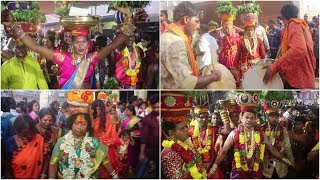 Balkampet Yellamma Bonalu 2019 | Shiva Sathulu Dance At Balampet Bonalu 2019