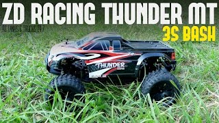 ZD RACING THUNDER ZMT-10 4WD Brushless Monster Truck - 3S BASH! Can It Handle The Power?
