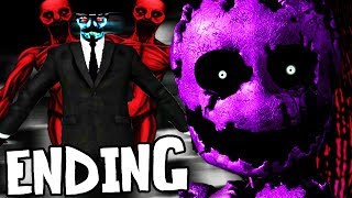 NEW PURPLE GUY ANIMATRONIC BOSS FIGHT?! || Spooky's Jump Scare Mansion FNAF MOD (ENDING)