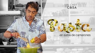 ¿Qué tal una salsa de camarones para tu pasta?