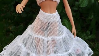 Как сшить нижнюю юбку кукле. How to sew a petticoat for a doll
