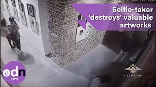 CCTV footage: Selfie-taker 'destroys' valuable artworks by Dali and Goya in Russian museum