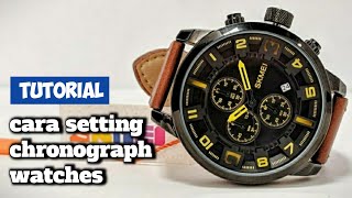 Cara Mengatur Jam Tangan CHRONOGRAPH / how to setup chronograph