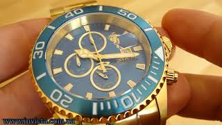 Invicta 18005 Sea Base Limited Edition Swiss Made Gold Chronograph 500m