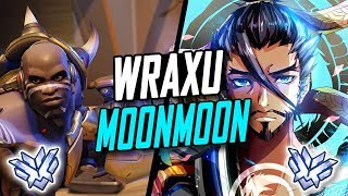 RANK #1 HANZO WRAXU AND MOONMOON BEST DOOMFIST | PRO TEAM! [ OVERWATCH TOP 500 S5 ]