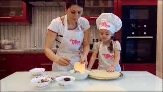 Вафельный торт со сгущенкой и орехами на канале Вика ТВ