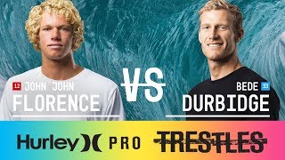 John John Florence vs. Bede Durbidge - Round Five, Heat 3 - Hurley Pro at Trestles 2017