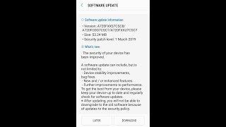 Samsung Galaxy A7 2017 software update 22 April 2019
