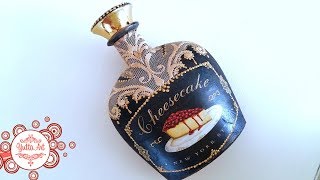 ?Декор бутылки / Декупаж / Подробный мастер-класс от Ютты Арт.