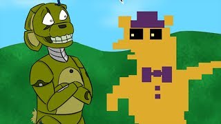 ВСТРЕЧА ФРЕДБЕРА С СПРИНГТРАПОМ  ☘ SPRINGTRAP AND FNAF WORLD  ☘  FNAF КОМИКС № 4