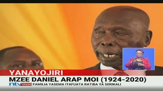 Mzee Daniel Moi kuzikwa nyumbani kwake Kabarak