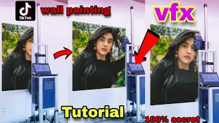 Tiktok Wall painting vfx video tutorial | Tiktok trand vfx | kinemaster tutorials | saif editz | tik