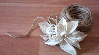 Джутовая филигрань Серия заколок из джута "Ева" ©2019/evadusheva/Jute filigree/Kute jute/jute idea