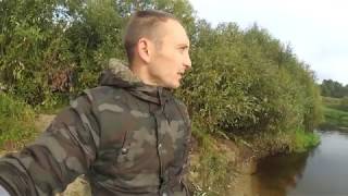 Рыбалка на реке Птичь.Беларусь!(СПИННИНГ,НОЧЕВКА,ДОЖДЬ)