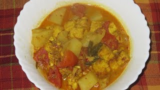 Cottage cheese Stew with Potatoes / Paneer Aloo Masala - Kitchen Recipe Episode : 324