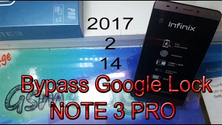 Infinix Note 3 Pro Bypass Google Account Lock