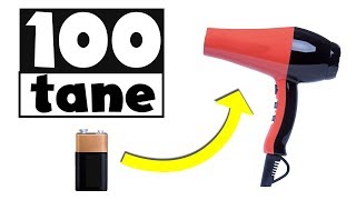 100 TANE PİL Saç Kurutma Makinasını ÇALIŞTIRABİLİR Mİ?