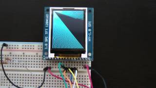 Arduino Connected to 1.8" SPI TFT LCD