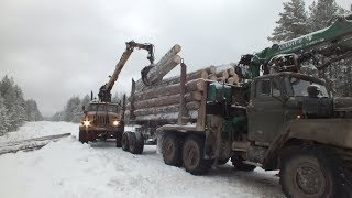 Сутки из жизни водителя Урал-лесовоз