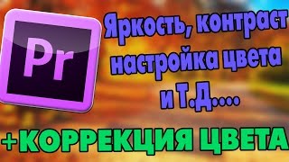ADOBE PREMIERE PRO. КАК НАСТРОИТЬ ЦВЕТ. ЭФФЕКТЫ (ЯРКОСТЬ, КОРРЕКЦИЯ И Т.Д.)