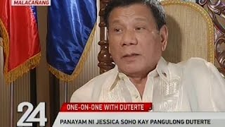 Panayam ni Jessica Soho kay Pangulong Duterte