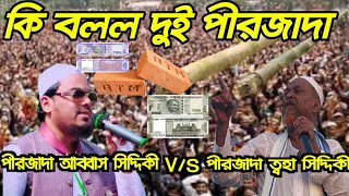 কি বলল দুই পীরজাদা পীরজাদা আব্বাস সিদ্দিকী ভাইজানV/S পীরজাদা ত্বহা সিদ্দিকী