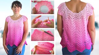 Crochet Crop Top | bright crochet crop top