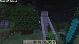 Minecraft Beta 1.8: Albino/White Enderman!