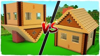 ? Casa NORMAL vs casa INVERTIDA - MINECRAFT