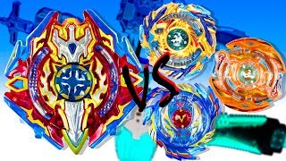 Бейблэйд Берст Распаковка Beyblade Burst Seig XCalibur Битвы с волчками Ragnaruk, Valkyrie и Fafnir