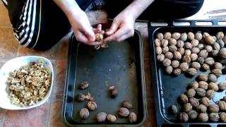 как быстро очистить грецкие орехи