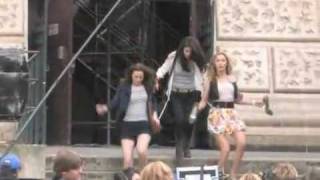 Selena Gomez on the set of new movie Monte Carlo