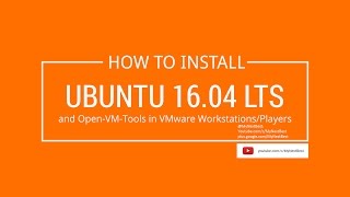 How to install Ubuntu 16.04.1 LTS on VMWare Workstation 12 Pro