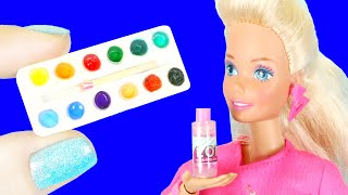 11 DIY MINIATURE IDEAS for BARBIE and LOL Surprise DOLL HACKS and more