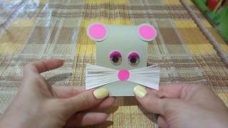 DIY : Символ 2020 года *** КРЫСА из цветной бумаги своими руками *** Новогодняя КРЫСА *** Paper RAT