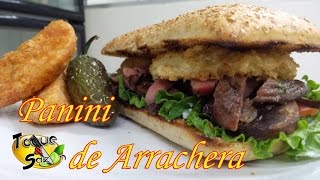 Panini de Arrachera a la Parrilla "paso a paso" (TOQUE Y SAZÓN)